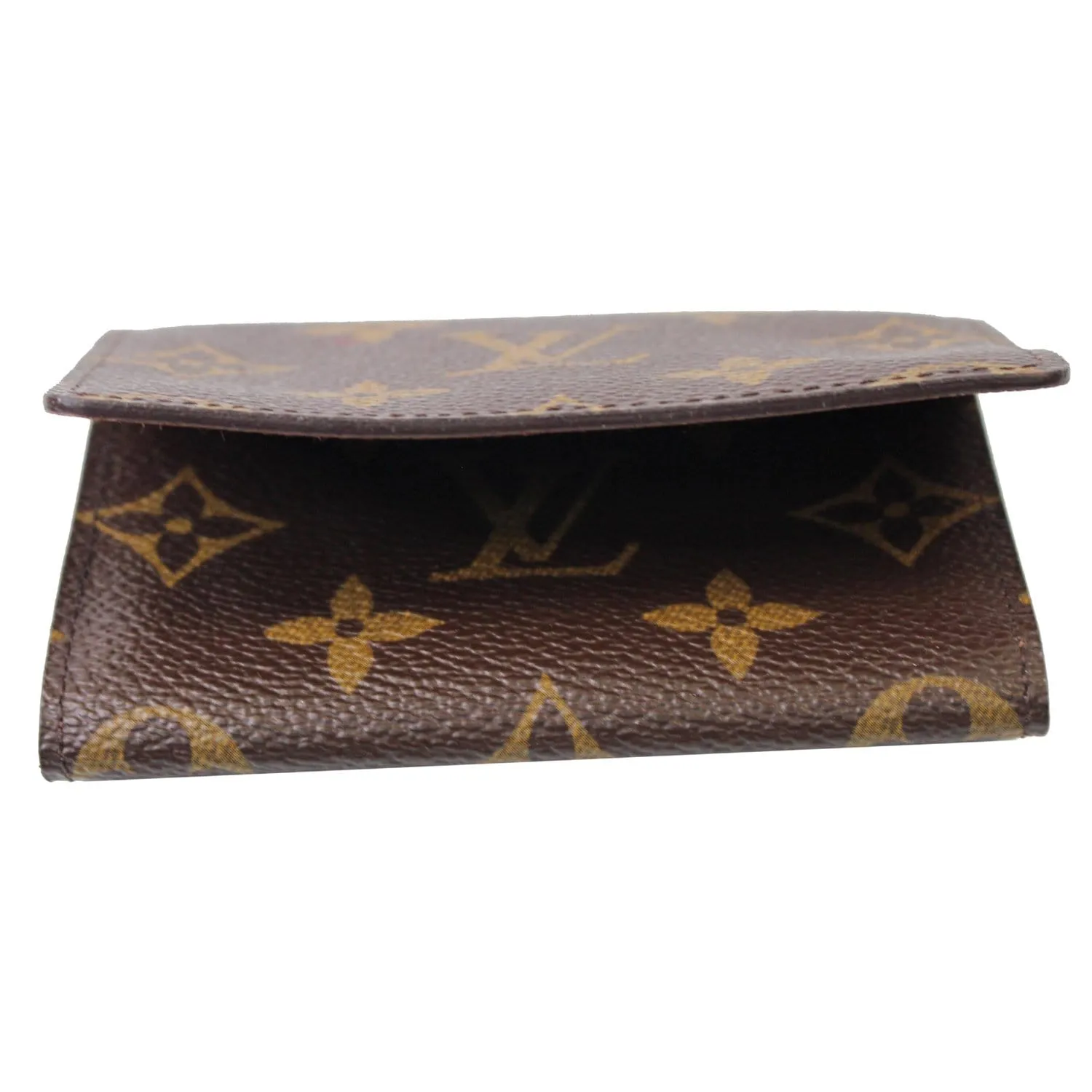 LOUIS VUITTON Monogram Canvas Business Card Holder Brown
