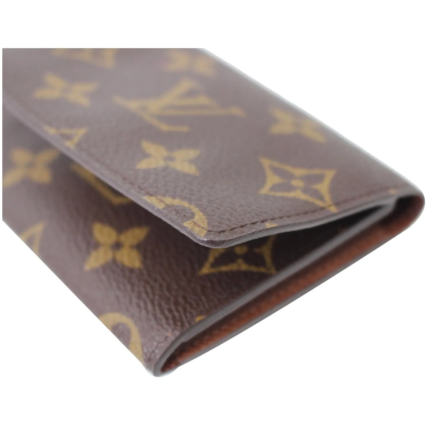 LOUIS VUITTON Monogram Canvas Business Card Holder Brown