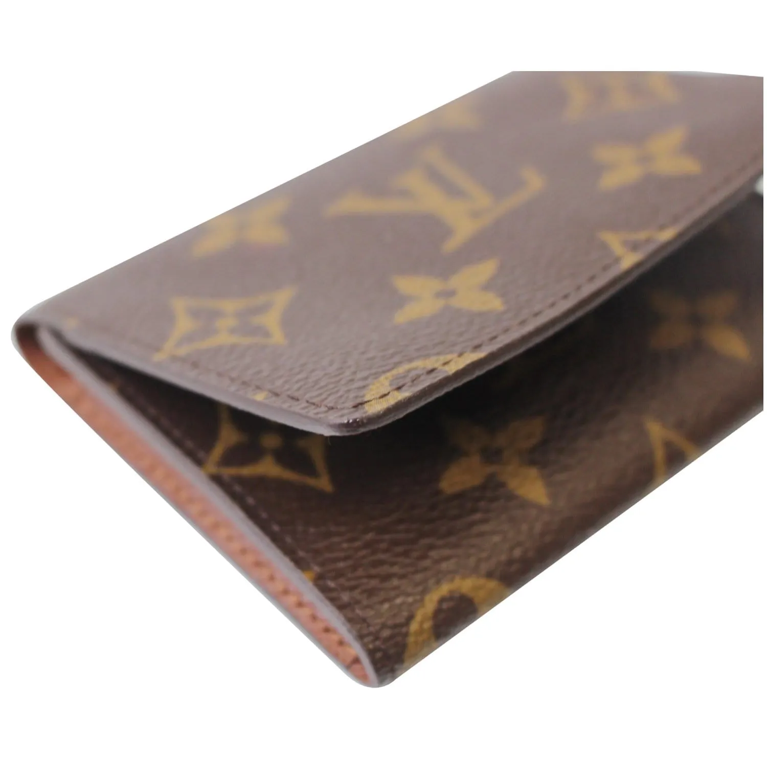 LOUIS VUITTON Monogram Canvas Business Card Holder Brown