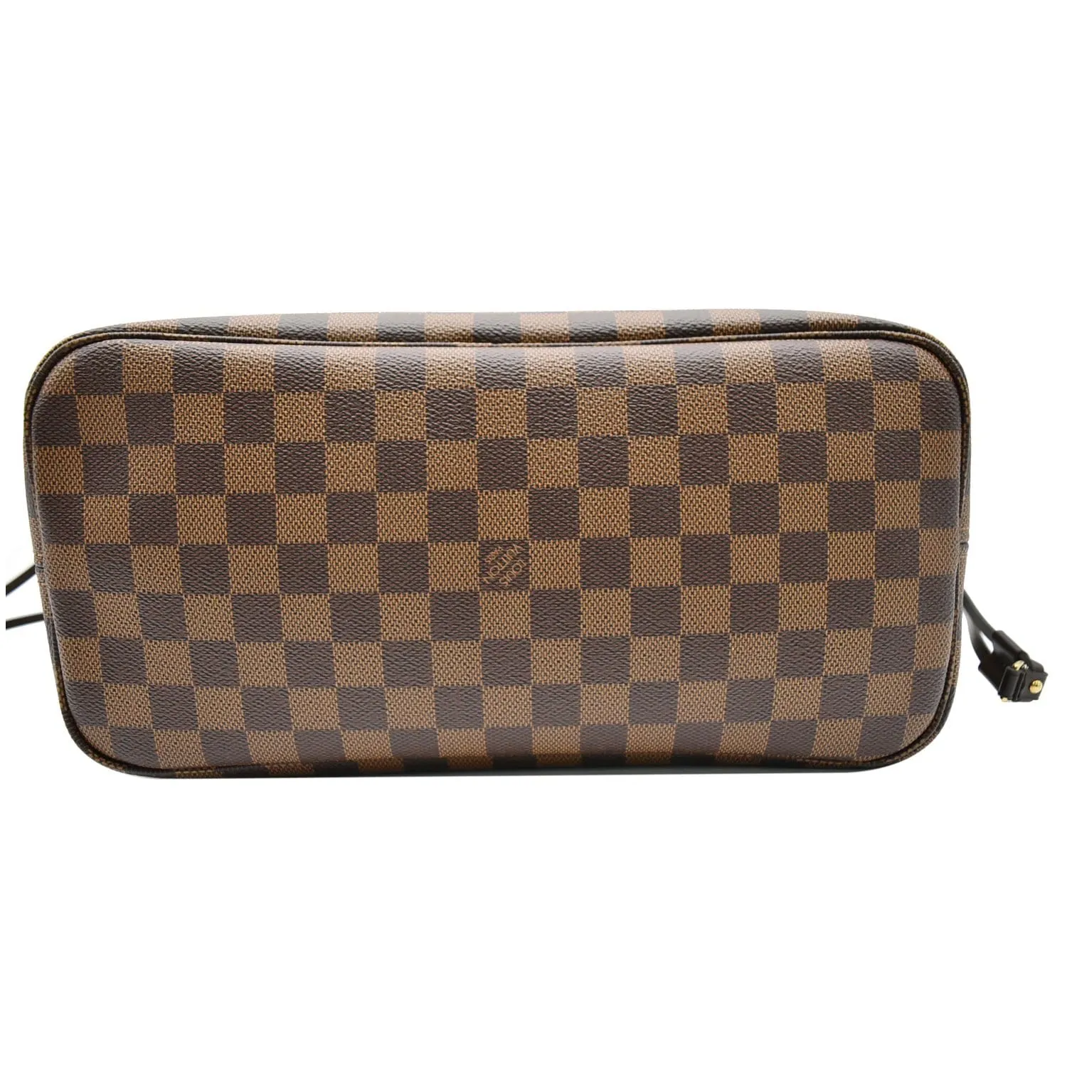 LOUIS VUITTON Neverfull MM Damier Ebene Tote Bag Brown
