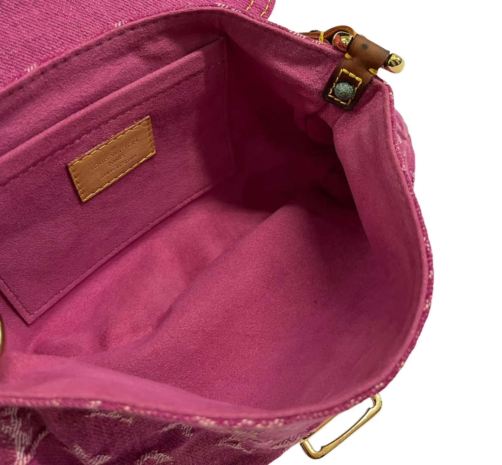Louis Vuitton Pink Denim Shoulder Bag