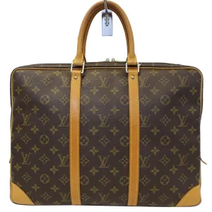 LOUIS VUITTON Porte Documents Voyage Monogram Canvas  Briefcase Bag
