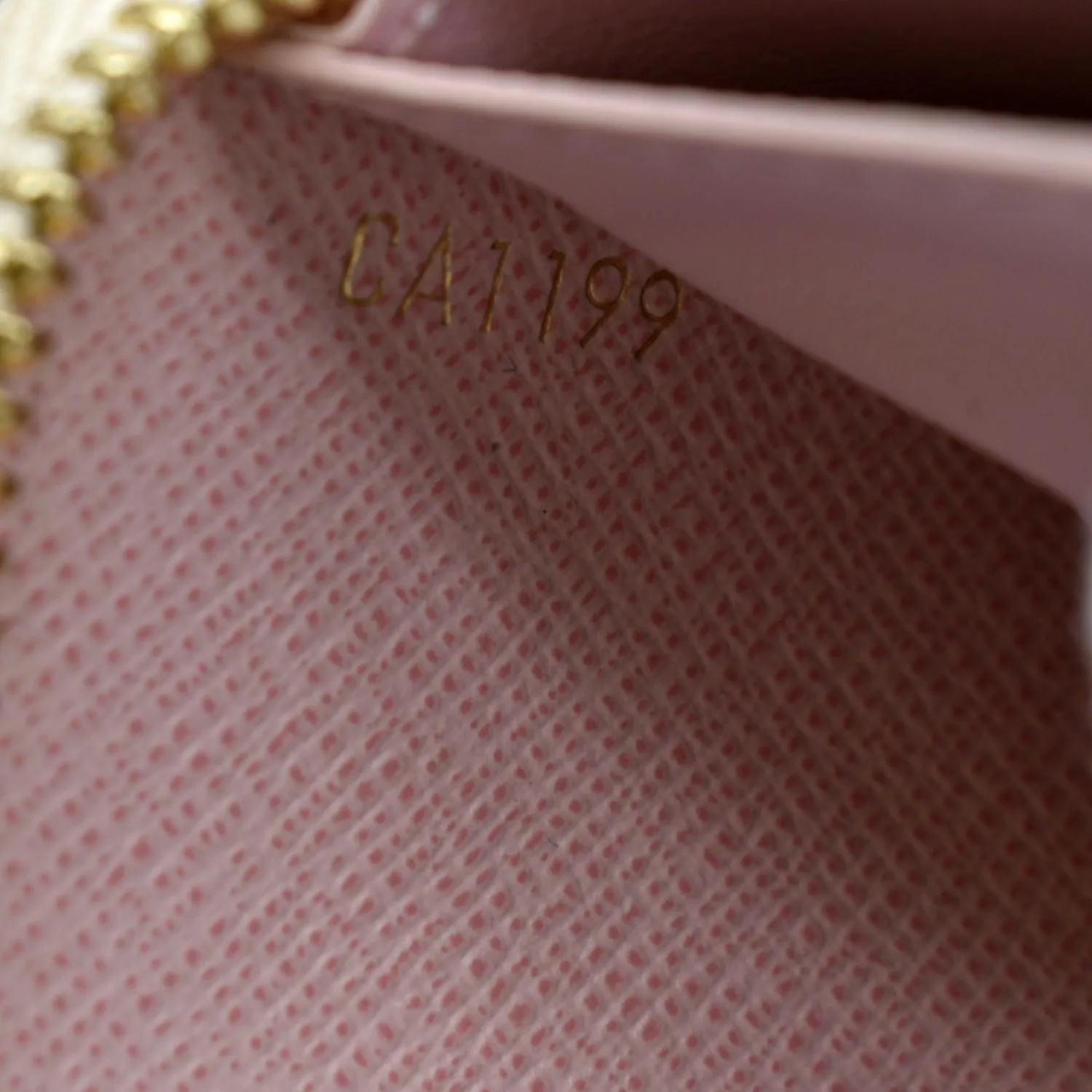 LOUIS VUITTON Studded Clemence Damier Azur Wallet Rose Ballerine