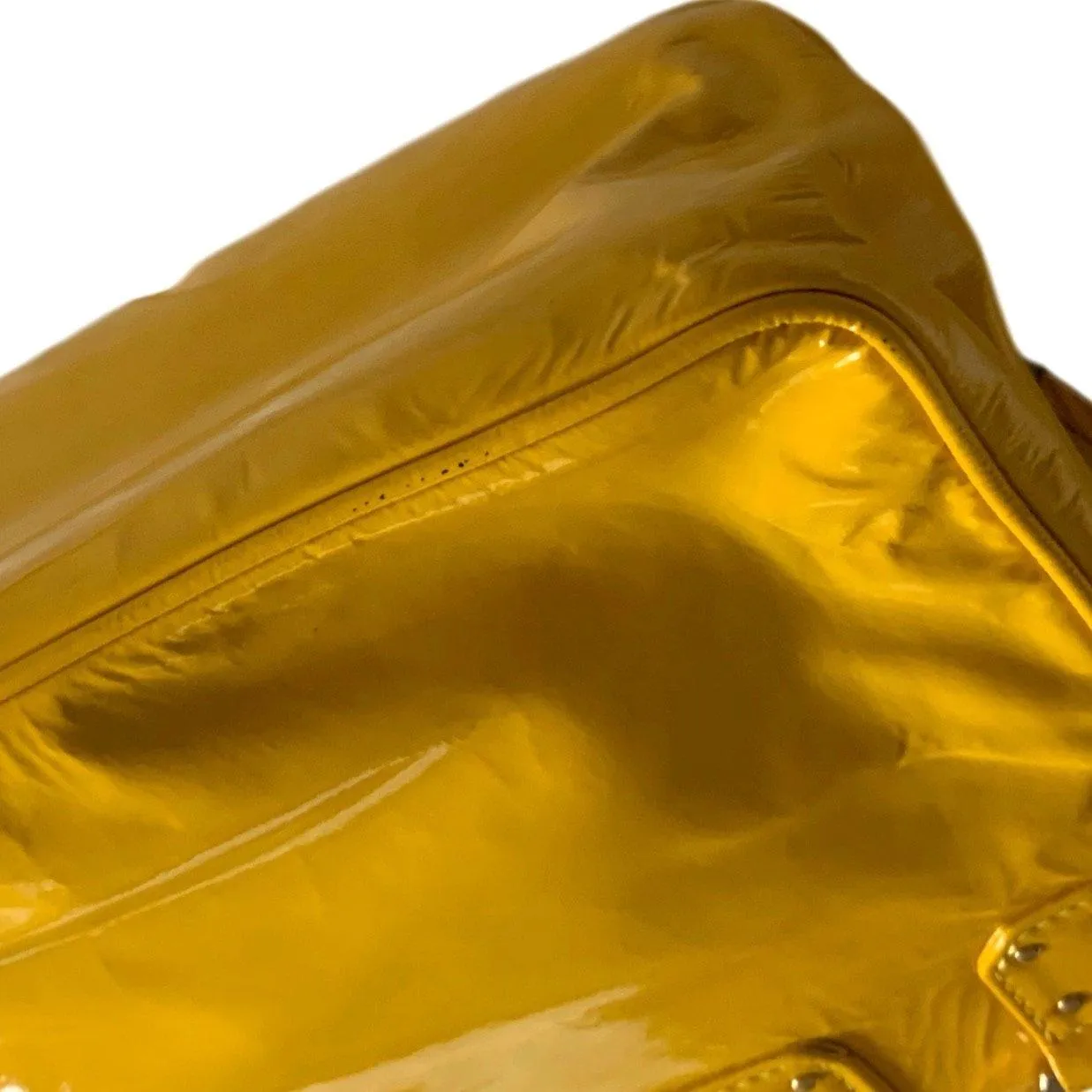 Louis Vuitton Yellow Patent Top Handle Bag