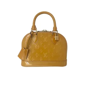 Louis Vuitton Yellow Vernis Alma 2-Way Bag