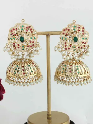 Lubna Jadau Jhumki Earrings