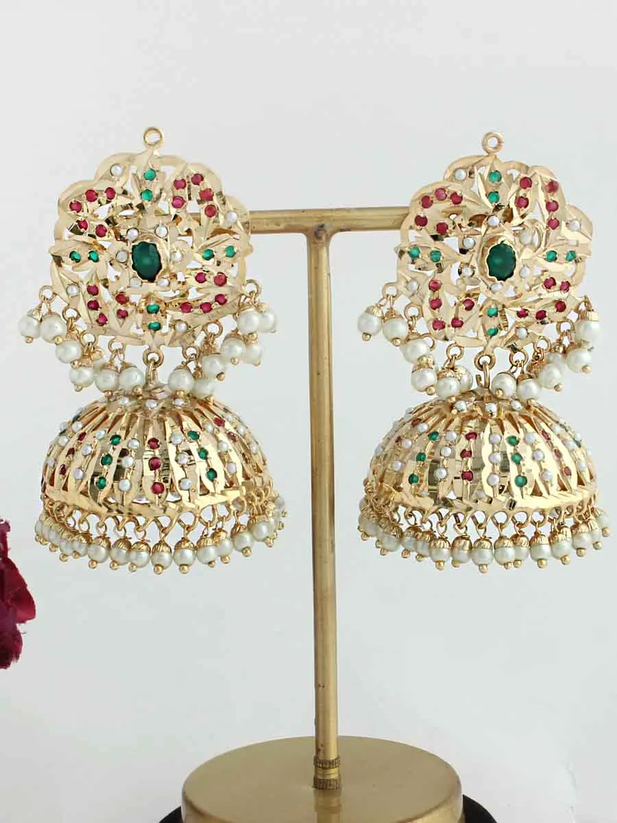 Lubna Jadau Jhumki Earrings