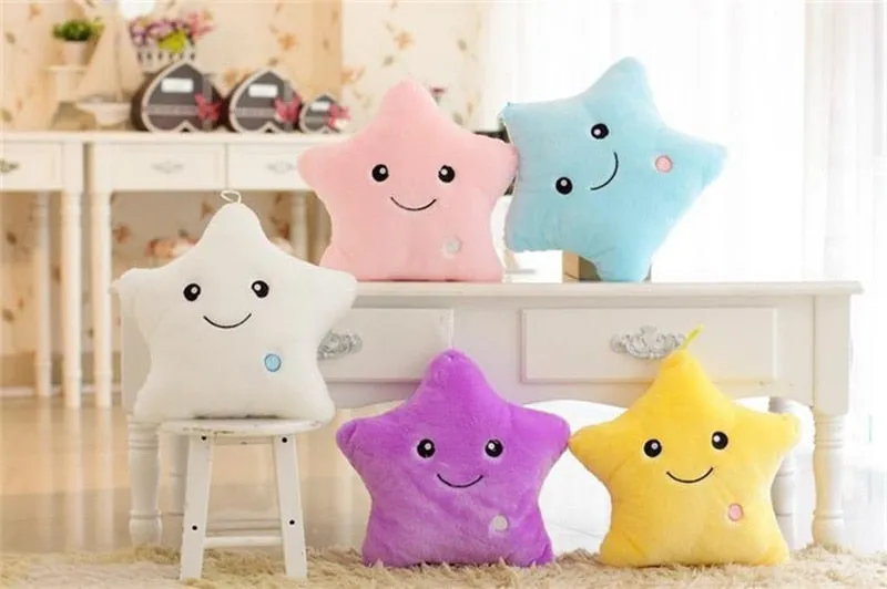 Luminous Star Plush Pillow