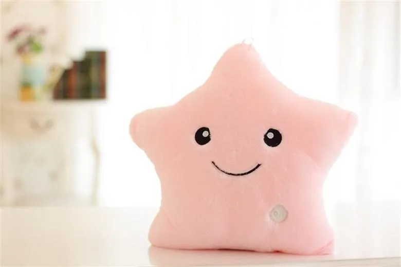 Luminous Star Plush Pillow