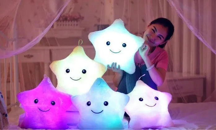 Luminous Star Plush Pillow