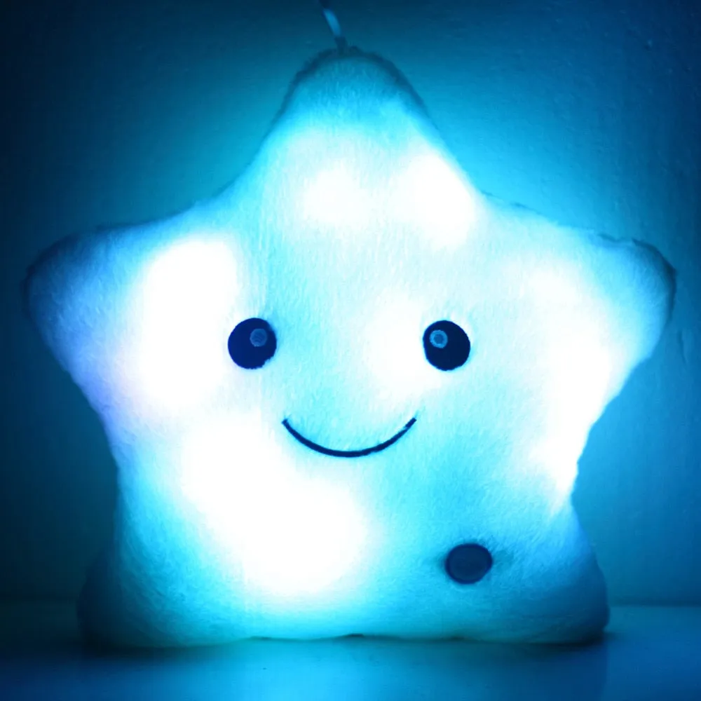 Luminous Star Plush Pillow