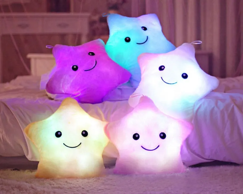 Luminous Star Plush Pillow