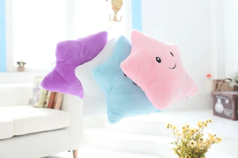 Luminous Star Plush Pillow