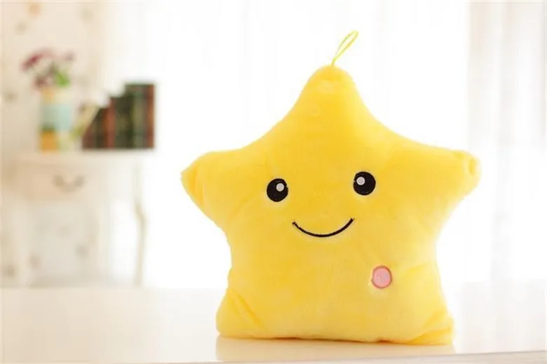Luminous Star Plush Pillow