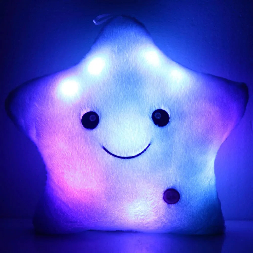 Luminous Star Plush Pillow