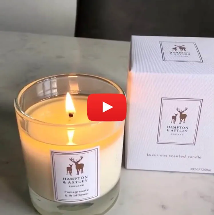 Luxury Scented Large Candle 235g, Warm Cinnamon, Pecan and Vanilla