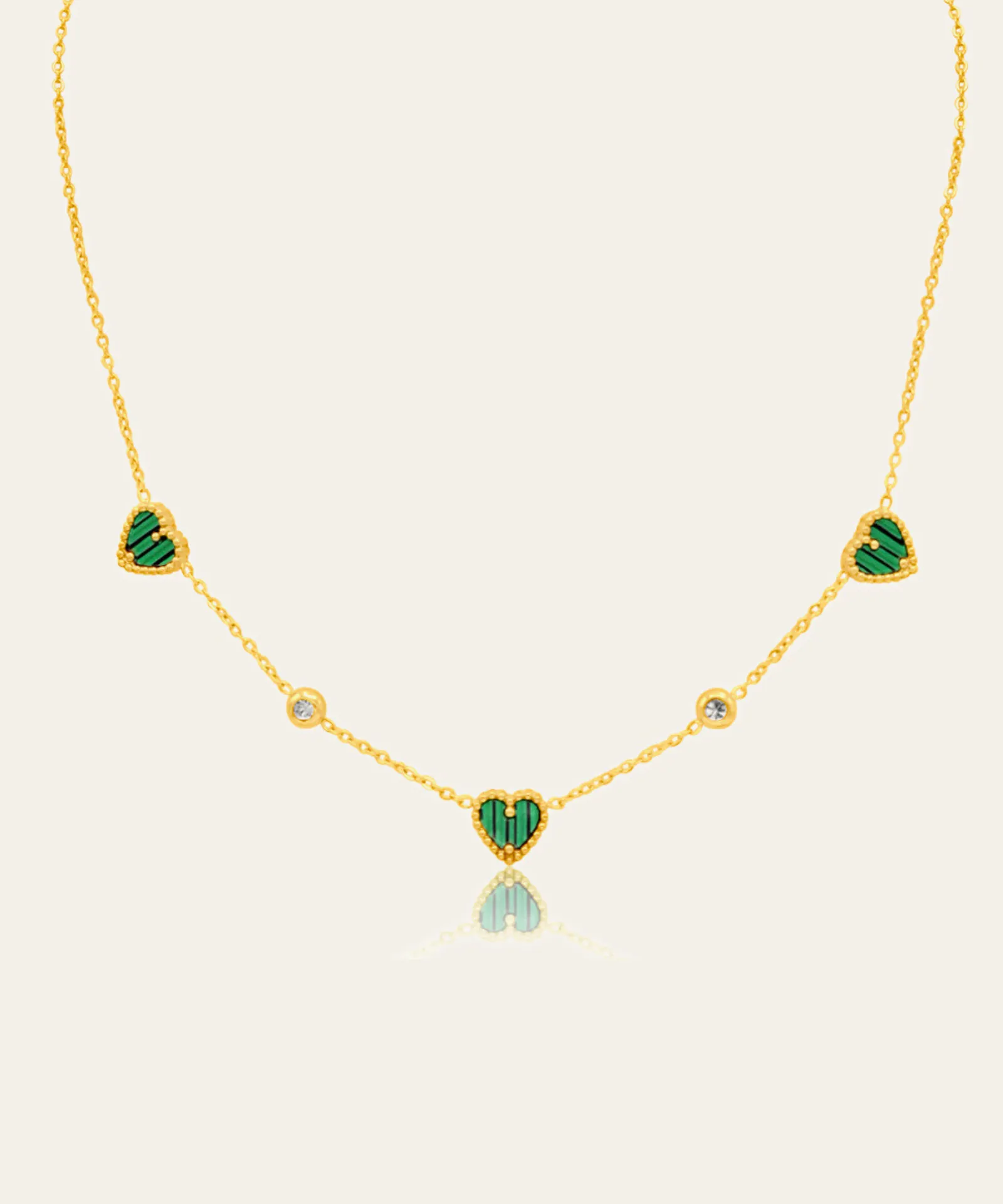 Lysa Green Heart Necklace