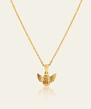 Madison Gold Angel Necklace