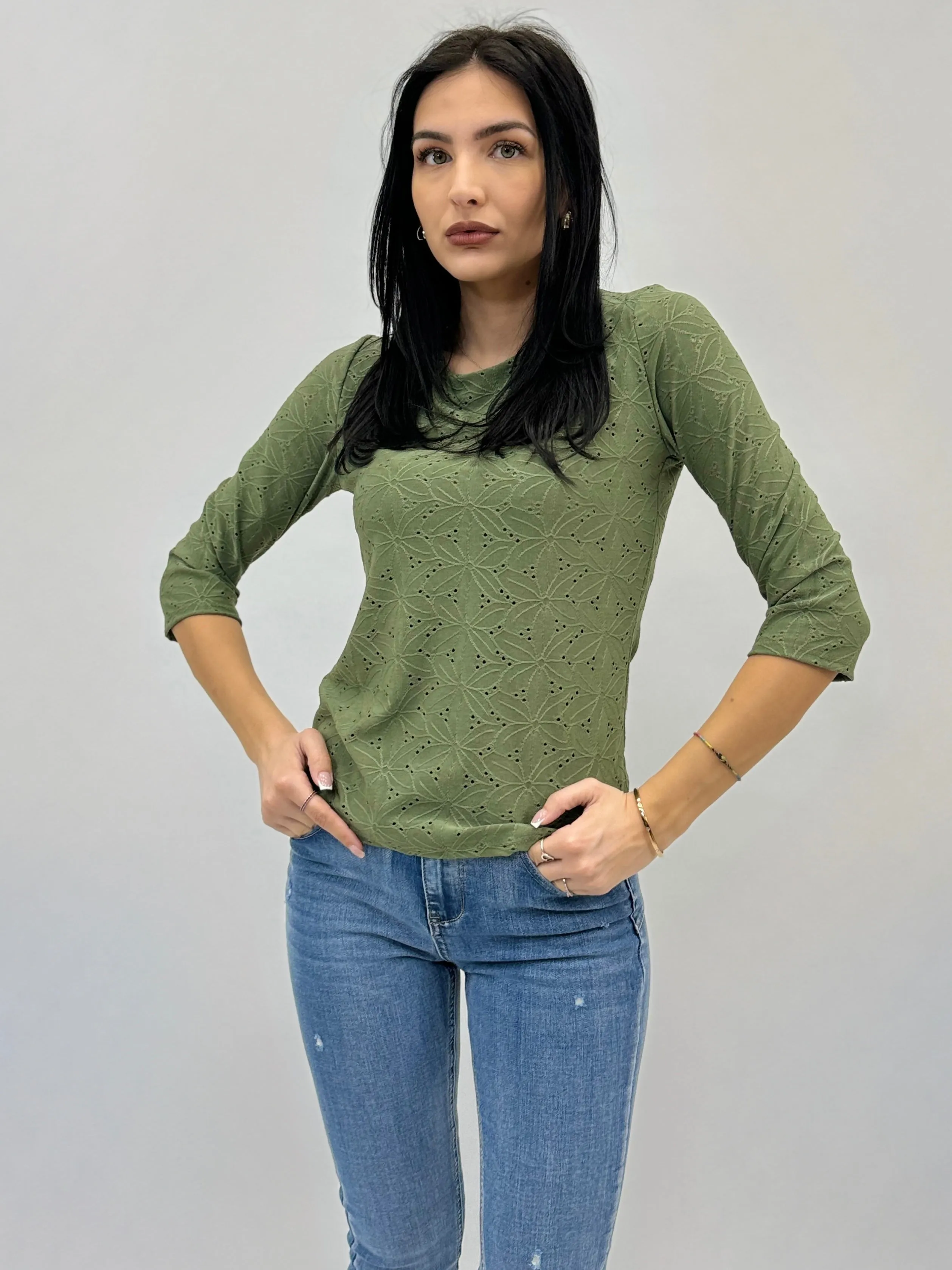 Maglia basic elasticizzato