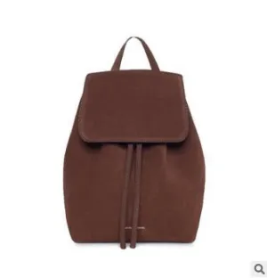 MANSURSTUDIOS  women Faux suede backpack mansur lady suede backpack