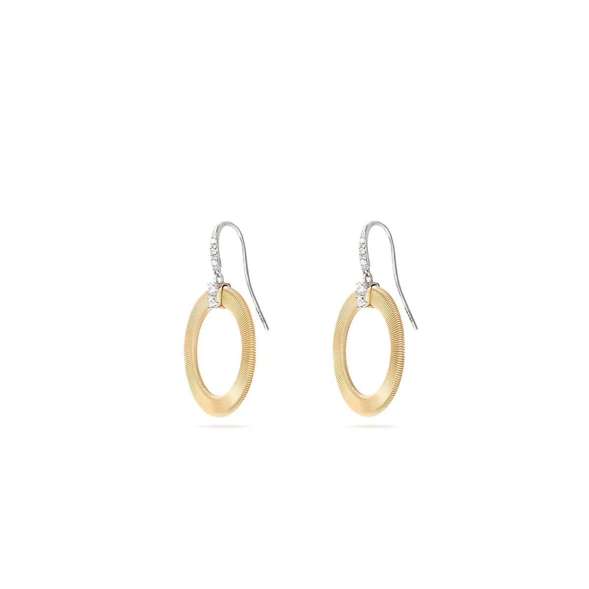 Marco Bicego Masai Circular Drop Earrings With Diamonds