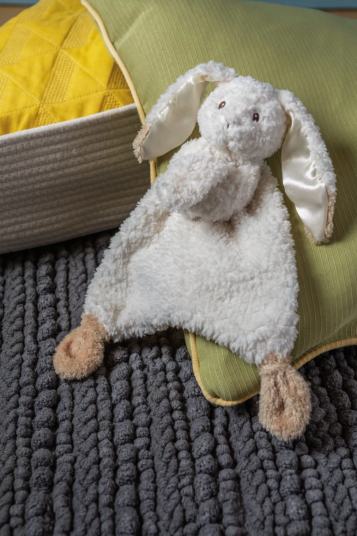 Mary Meyer Silky Bunny Lovey in Oatmeal