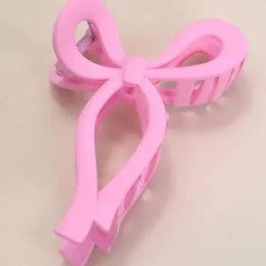 Matte Bow Hair Claw Clip 5"x2.75"