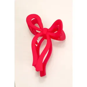 Matte Bow Hair Claw Clip 5"x2.75"