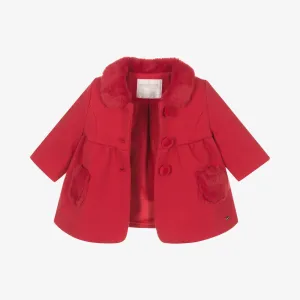 Mayoral Baby Girls Red Traditional Coat