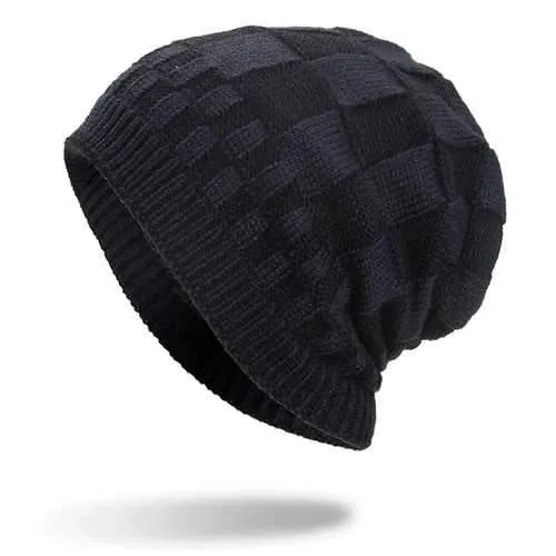 Men Women Winter Warm Coral Fleece Thicken Beanie Caps