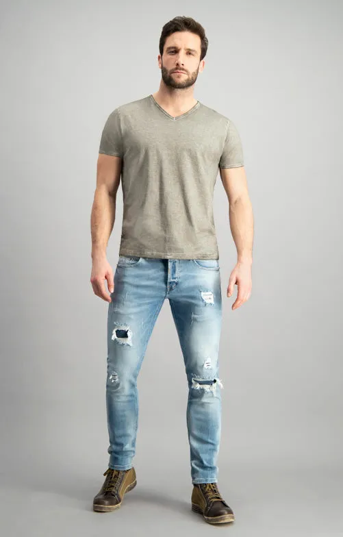 Mens T-Shirt Falco Stone