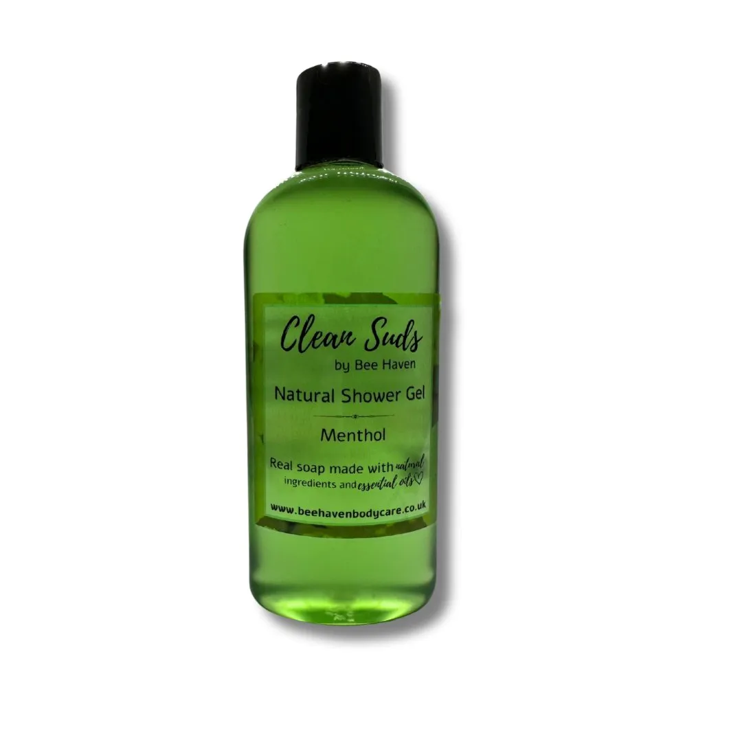 Menthol Natural Shower Gel - Clean Suds Menthol