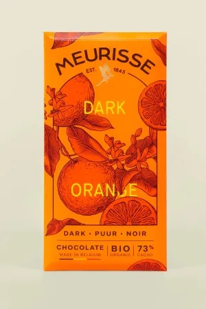 Meurisse Dark Chocolate Tablet with Orange