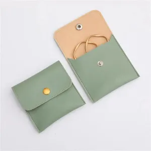 Microfiber Necklace Storage Bag Bracelet Pouch Portable Jewelry Organizer Bags Women Multi-Functional Snap Pouch New 2024