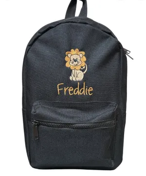 Mini Essential Backpack personalised with Lion Design