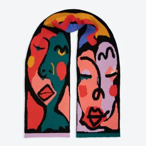 Miss Pom Pom Abstract Scarf