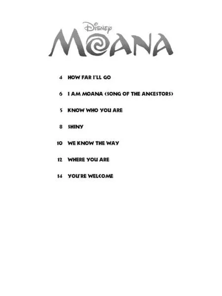 Moana for Violin with Online Accompaniments