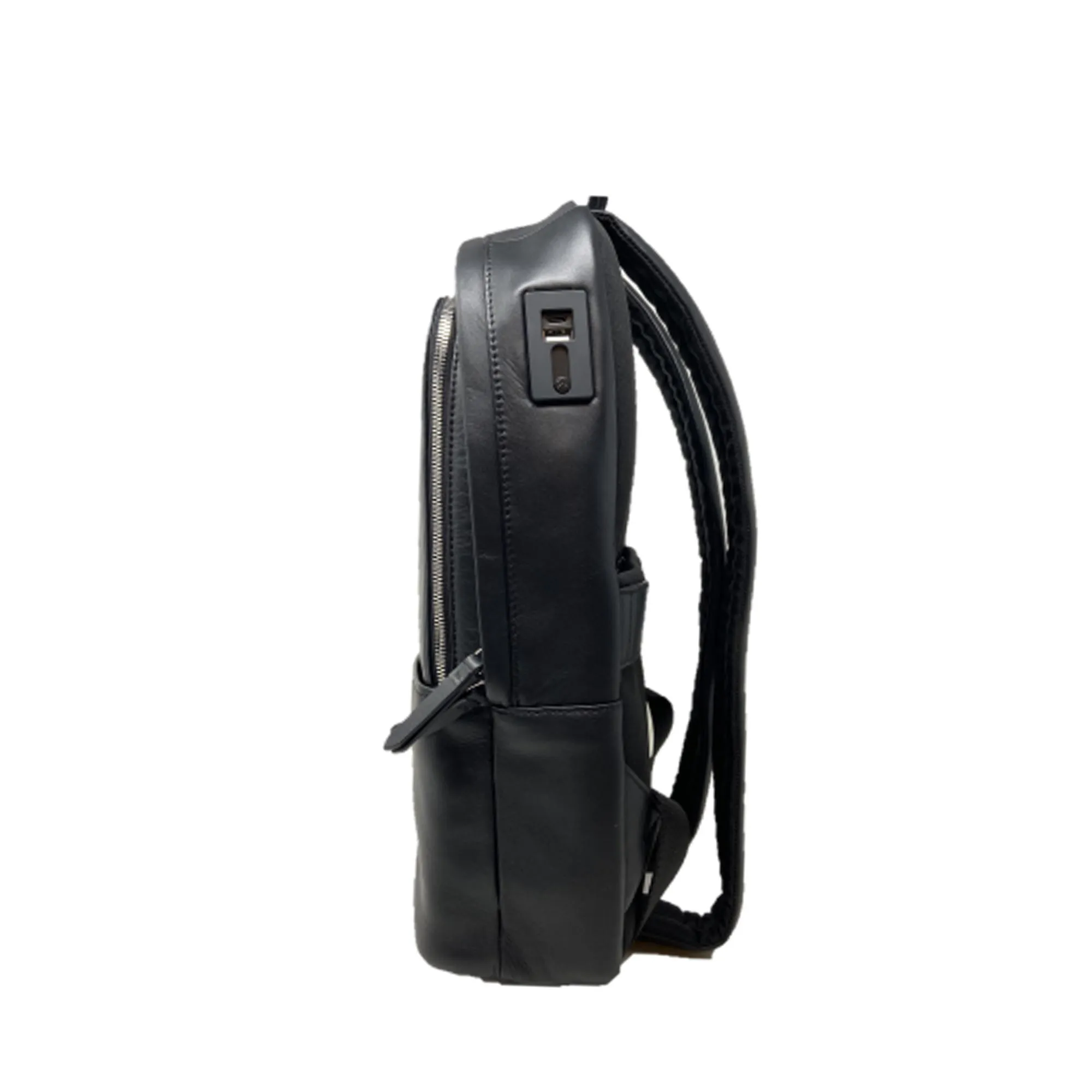Momodesign Zaino Business Logo in pelle nera