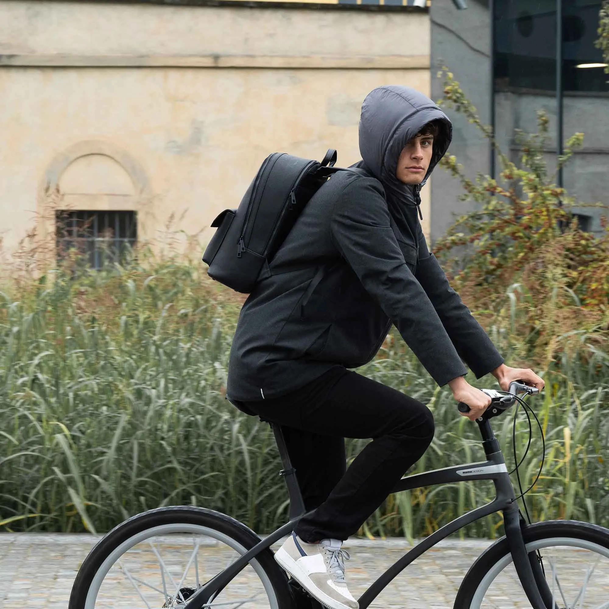 Momodesign Zaino Business Unico in saffiano nero