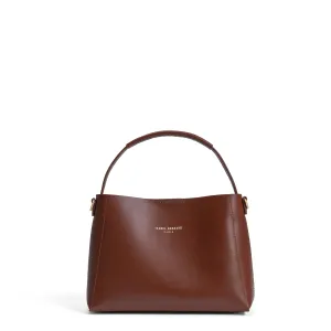 Montmartre Béatrice Midi cognac vegetable tanned leather handbag