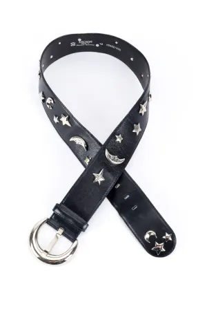 Moon & Star Studded Belt
