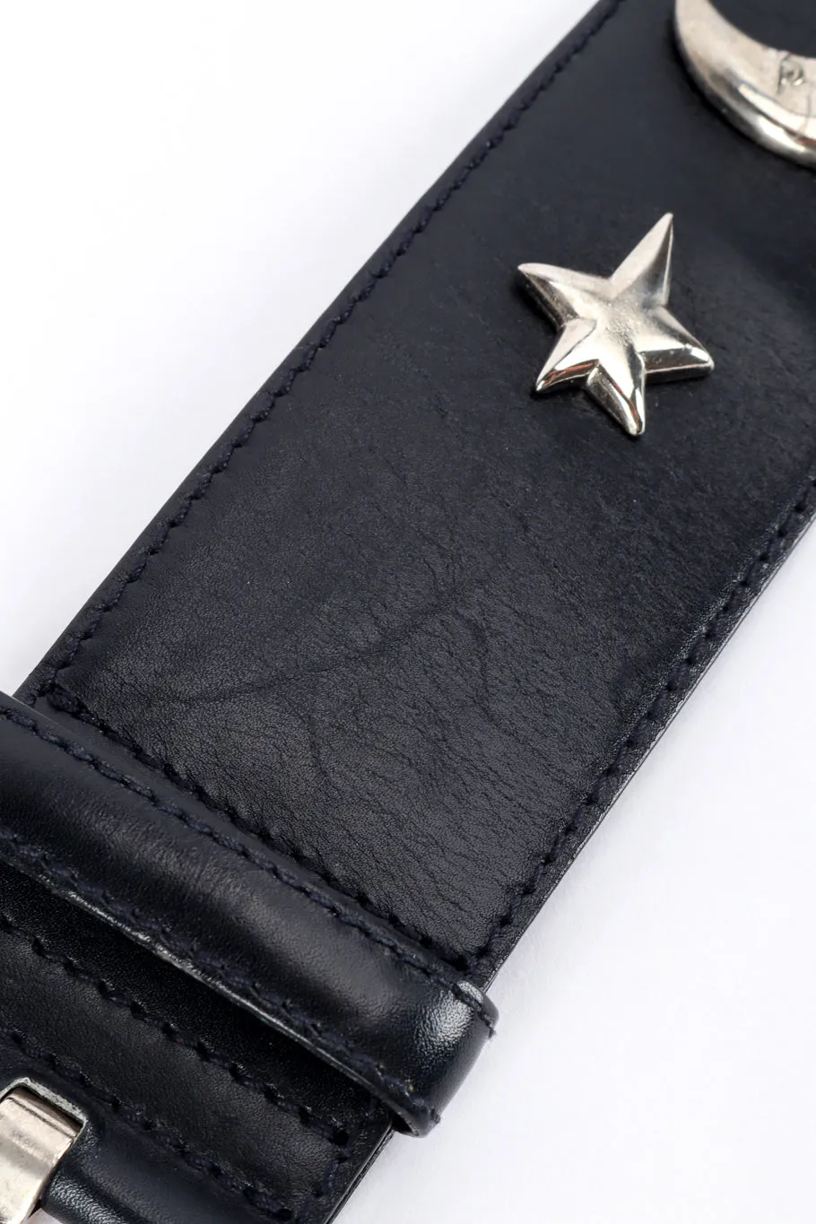Moon & Star Studded Belt