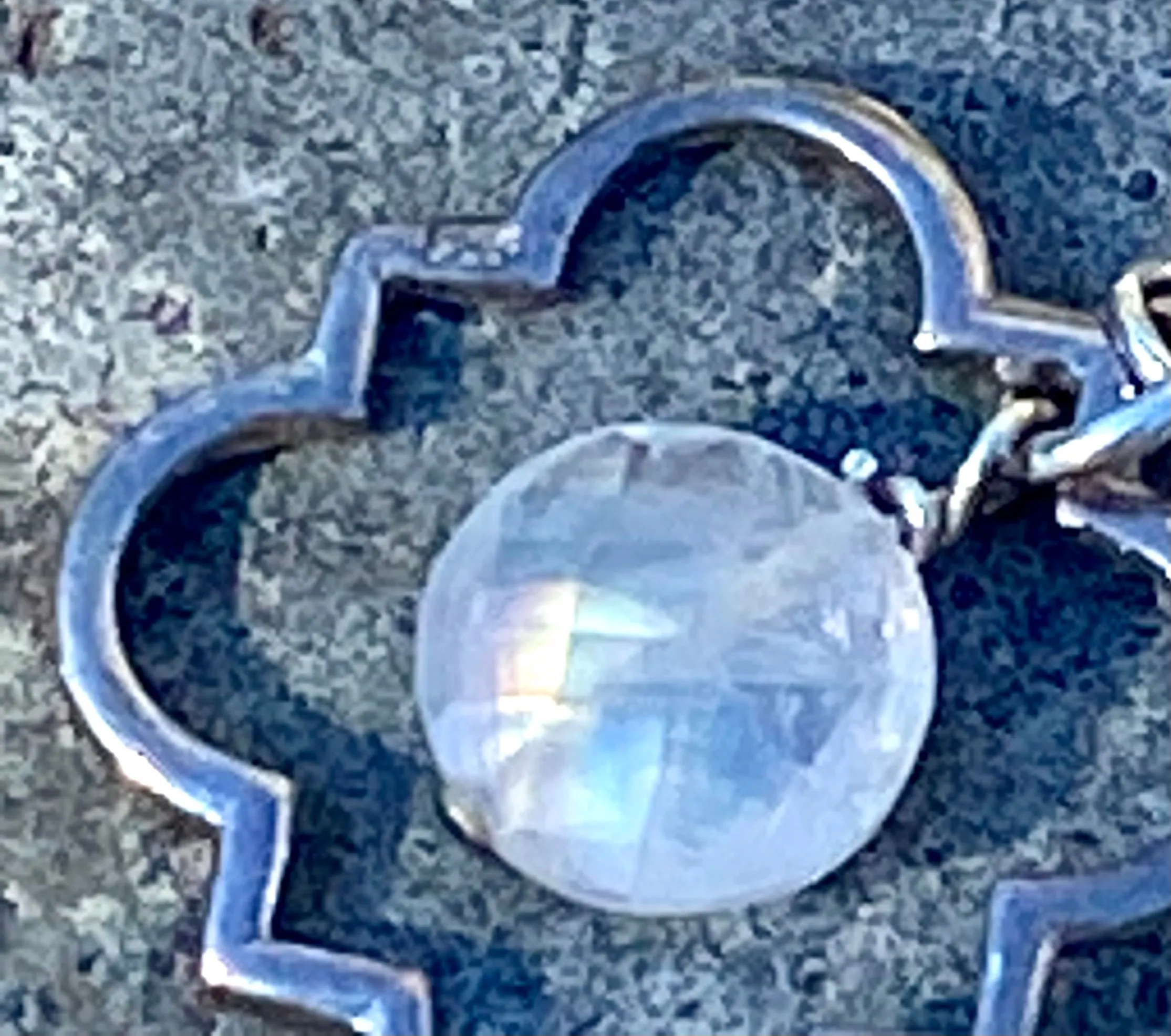 Moonstone Scroll Earring