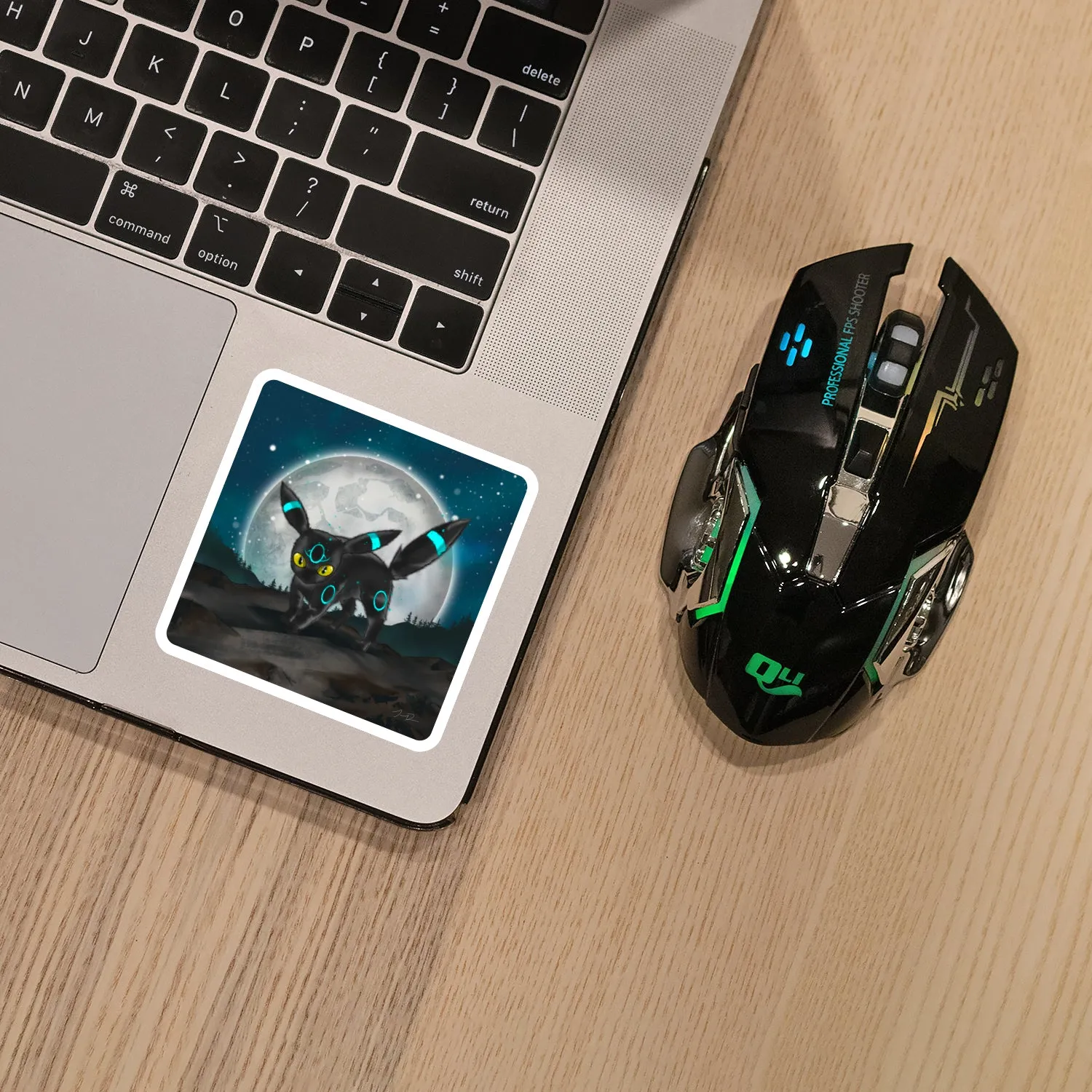 Mystical Shiny Umbreon Cat Sticker