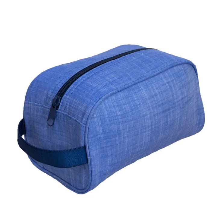 Navy Chambray Travelers Bag