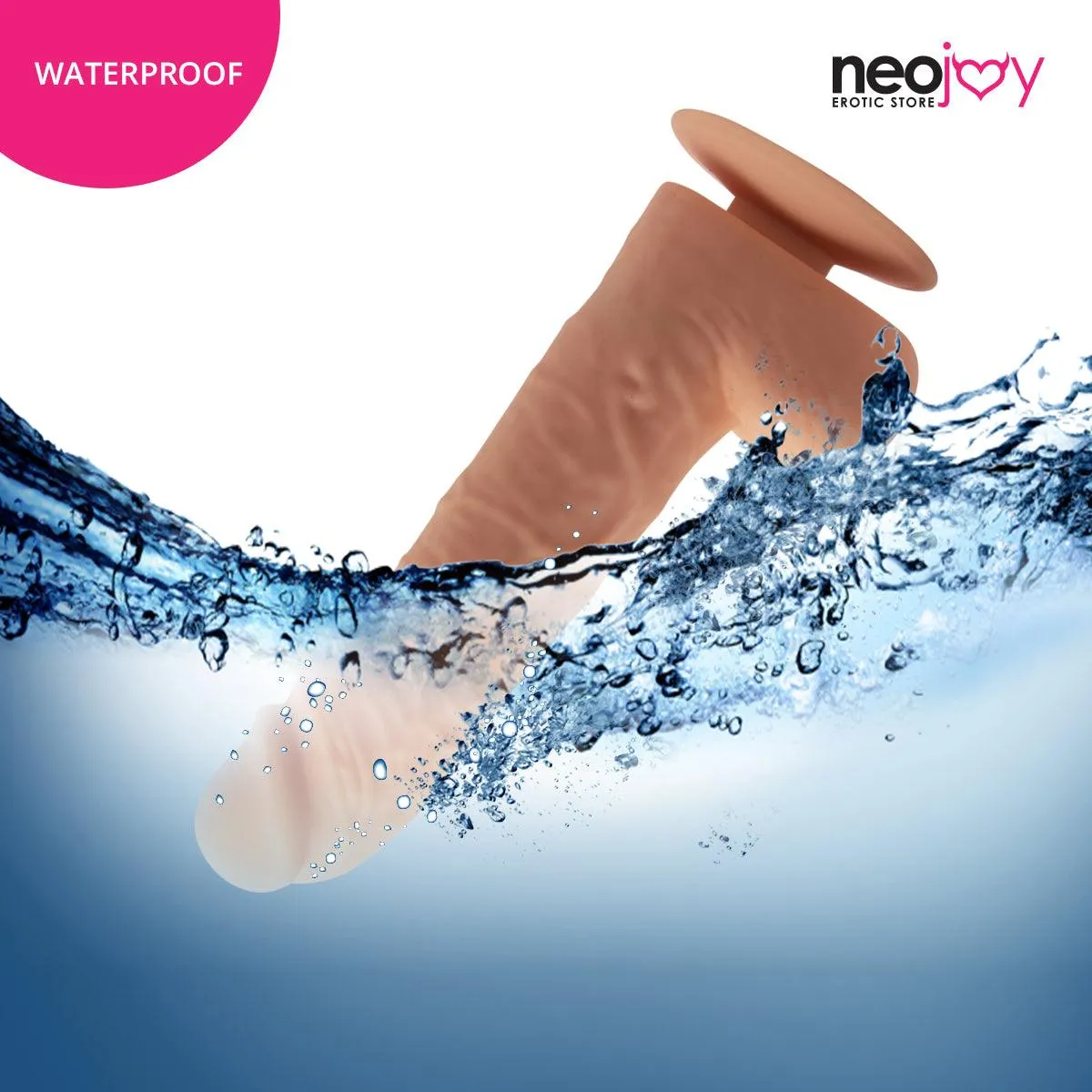 Neojoy - Banger Dildo With Strap-On Dong - Flesh - 21.4cm - 8.4 inch
