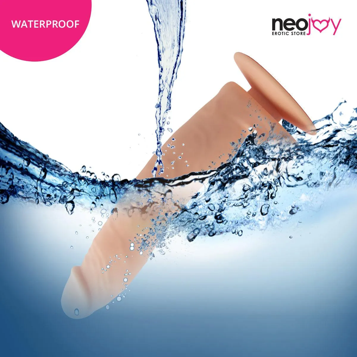 Neojoy - Bigshot Realistic Dildo With Strap-On Dong Harness - Flesh - 23.5cm - 9.3 inch