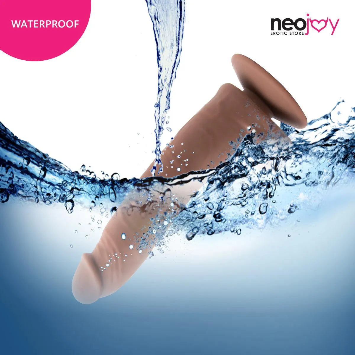 Neojoy Bigshot Realistic Dildo With Strap-On - Dong Harness Sex Toy - Brown