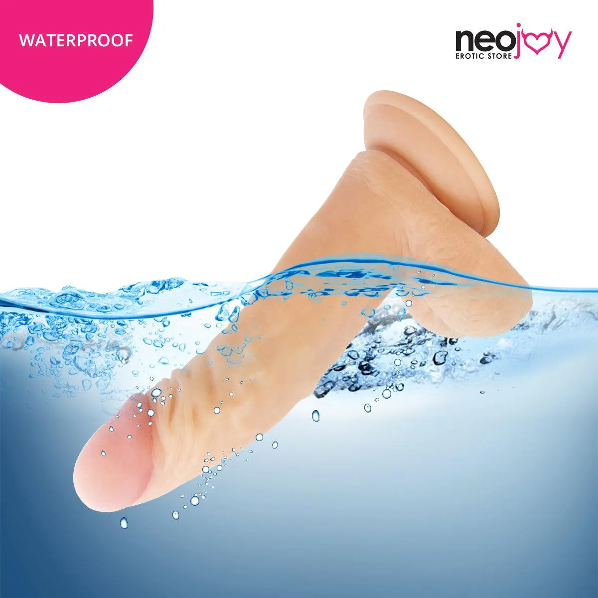 Neojoy - James Dick Dildo With Strap-On Dong Pegging - Flesh - 22cm - 8.7 inch