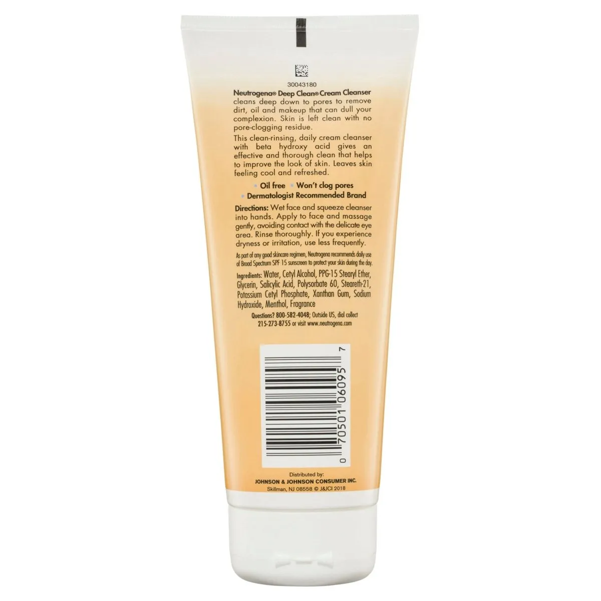 Neutrogena Deep Clean Cream Cleanser 200g